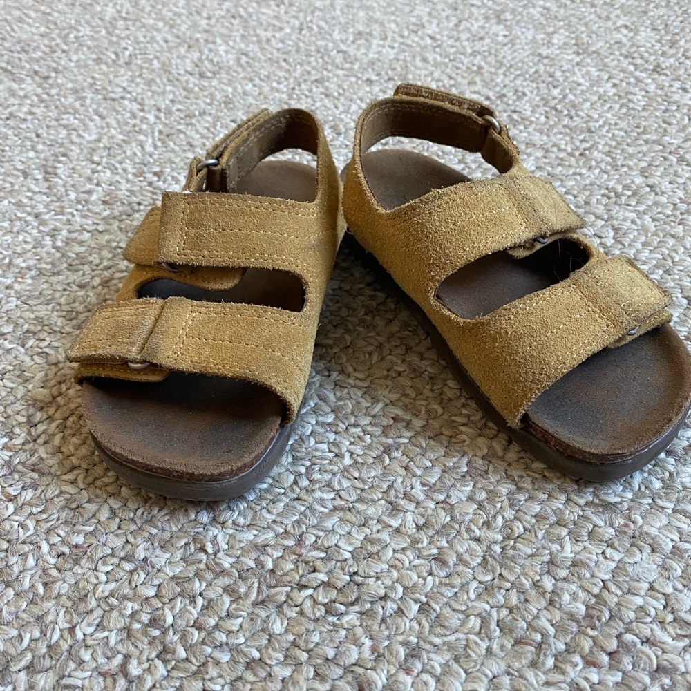 Suede Zara Toddler Brown Sandals